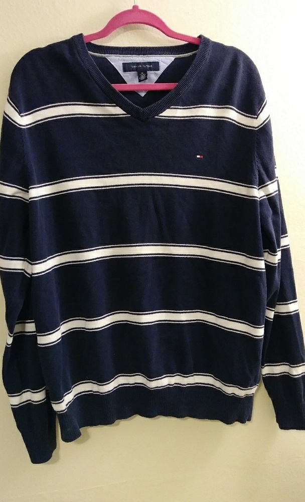 Men's Tommy Hilfiger Pullover V-Neck Sweater XL